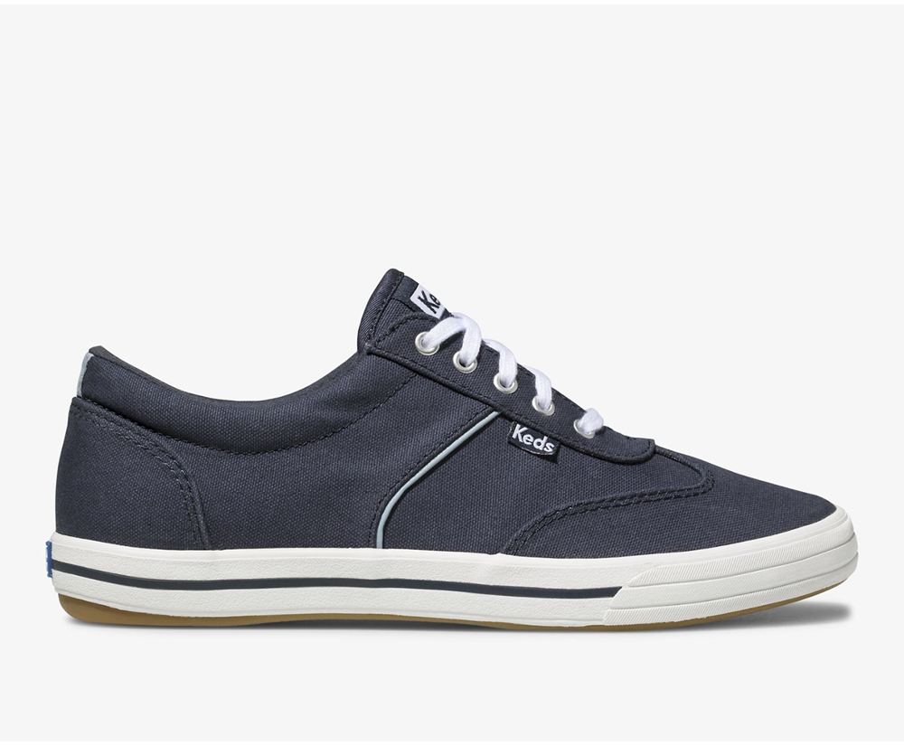 Womens Keds Sneakers - Courty - Navy - 2564-DJPVB